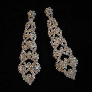 Sterling Silver Cubic Zirconia Formal Earrings